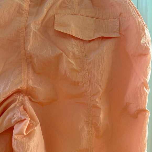 Wild Fable Peach Orange Recycled Nylon Drawstring Cargo Pants L - Picture 8 of 13